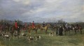 Meet of the Quorn Hounds at Kirby Gate Heywood Hardy hunting